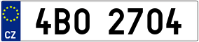 Trailer License Plate